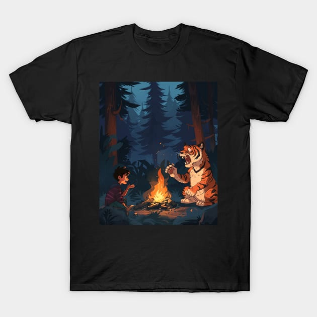 Calvin and Hobbes Mischief T-Shirt by Kisos Thass